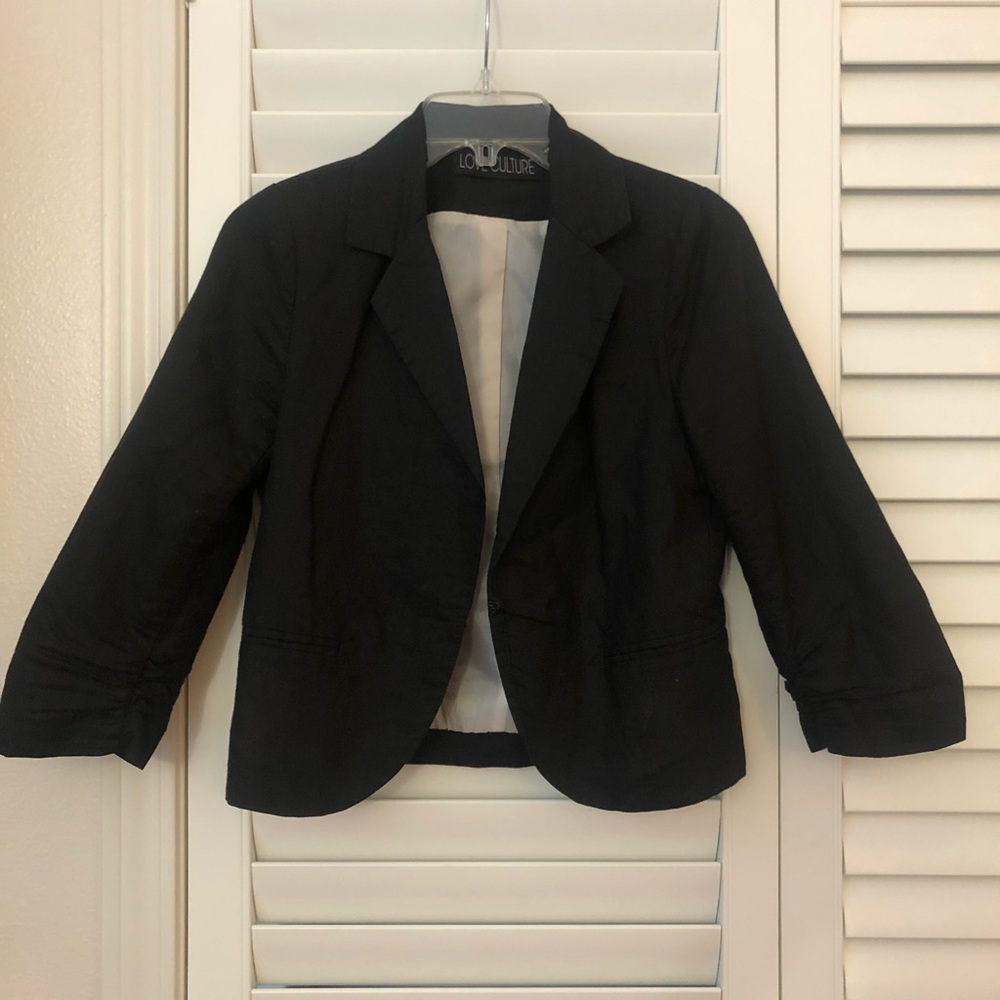 Love Culture, black blazer, size M
